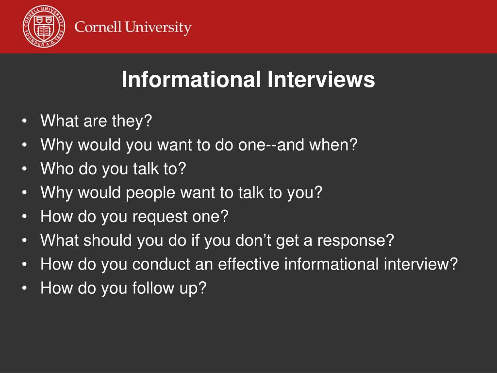 informational interview questions
