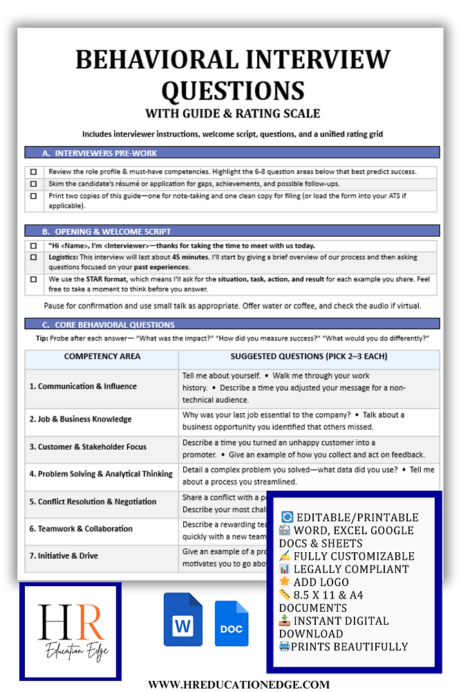 Mastering Behavioral Questions: A Guide to Interview Success