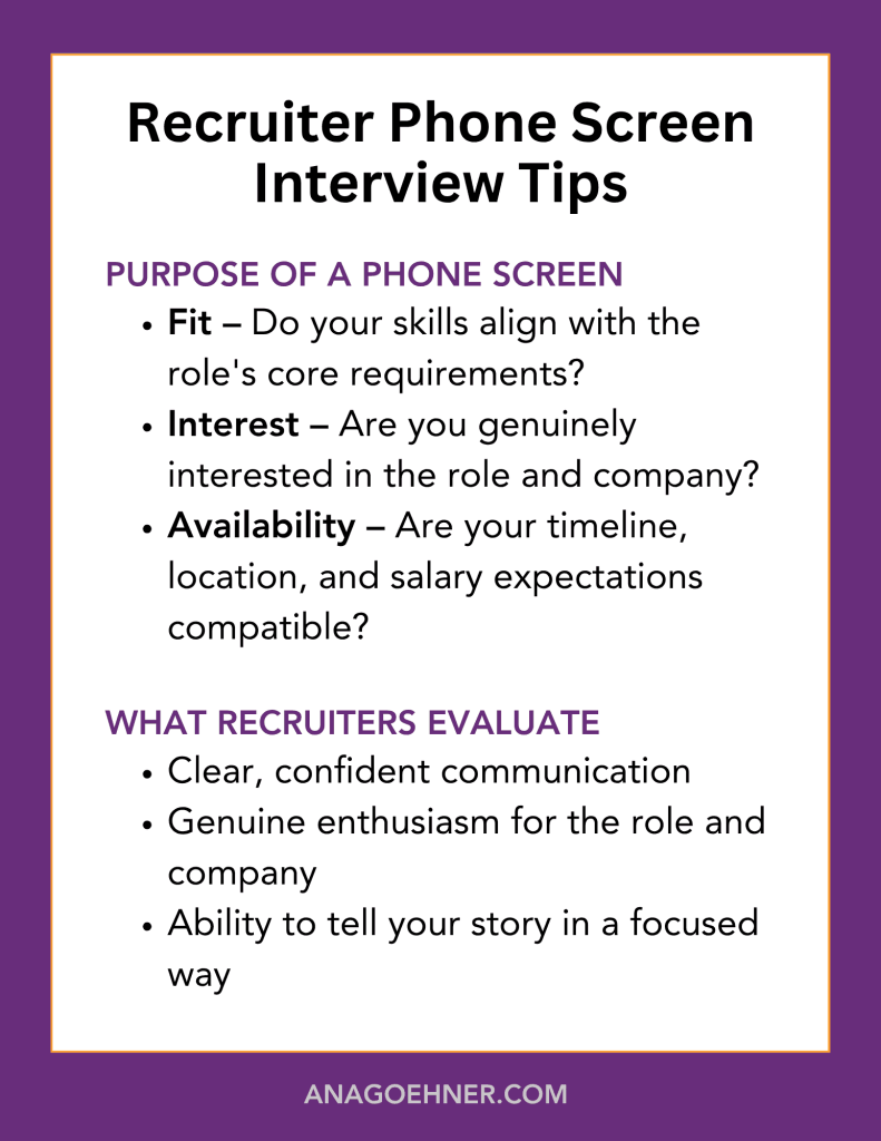 phone interview tips